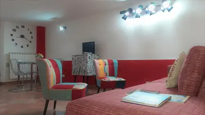TV o dispositivi per l'intrattenimento presso Movie Star Apartment with garden