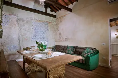 Area soggiorno di Firenze Rentals Deluxe Cimatori