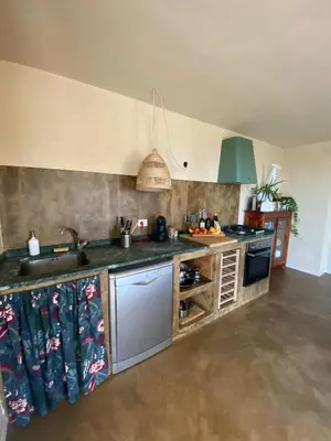 Cucina o angolo cottura di casa il colle con piscina privata
