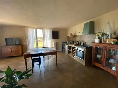 Cucina o angolo cottura di casa il colle con piscina privata