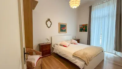 Letto o letti in una camera di Villino Amelia