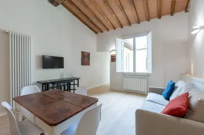 Area soggiorno di Luxury Home Florence terrazza vista Firenze