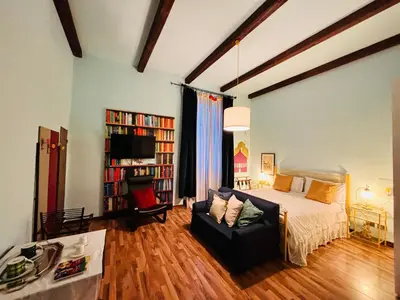 Letto o letti in una camera di Affittacamere Firenze in Libertà Parterre