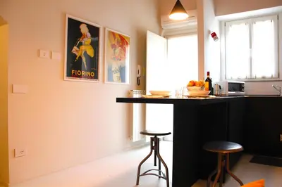 Cucina o angolo cottura di Colorful Pied-à-Terre _ Via Gioberti