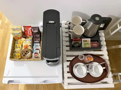 Set per la preparazione di tè e caffè presso Lavagnini My Place B&B