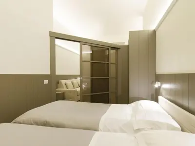 Letto o letti in una camera di Apartment Tipologia Trilo 06 pax by Interhome
