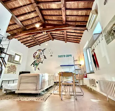 Area soggiorno di Bright House with terrace in Santa Croce