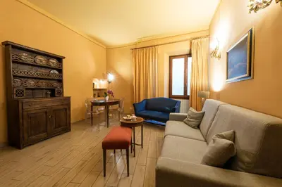 Area soggiorno di Apartments Florence- Palazzo Pitti