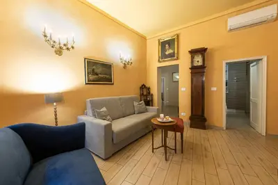 Area soggiorno di Apartments Florence- Palazzo Pitti