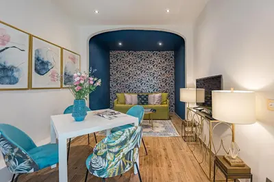 Area soggiorno di Via Macci, 59 - Florence Charming Apartments - Stylish apartments in a vibrant neighborhood with so comfortable beds!