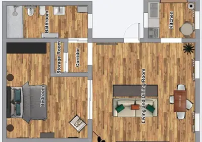 Planimetria di Via Avelli, 4 - Daniela - Florence Charming Apartments - Delightful and bright 3rd-floor apartment without elevator, overlooking one of Florence's most beautiful squares, Exceptionally located for exploring the city