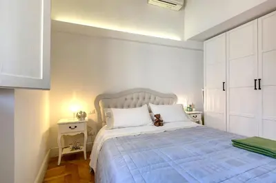 Letto o letti in una camera di Dome la casa di Franci