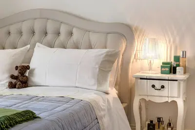 Letto o letti in una camera di Dome la casa di Franci