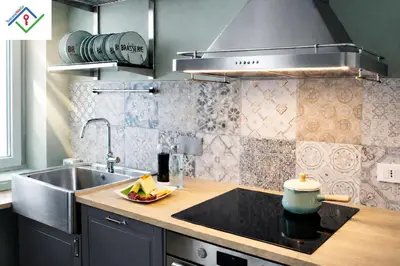 Cucina o angolo cottura di Il Melograno con Parcheggio Privato & Terrazza