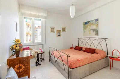 Letto o letti in una camera di Appartamento Firenze Meyer