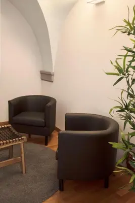Area soggiorno di Casa Giusti Firenze