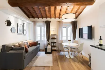 Area soggiorno di Charming staying close to Duomo