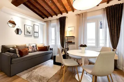 Area soggiorno di Charming staying close to Duomo
