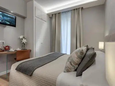 Letto o letti in una camera di Soggiorno Alessandra