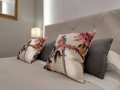 Letto o letti in una camera di Soggiorno Alessandra