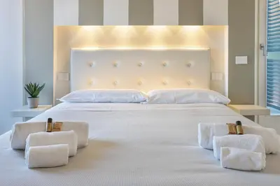 Letto o letti in una camera di Penthouse with big terrace in Oltrarno