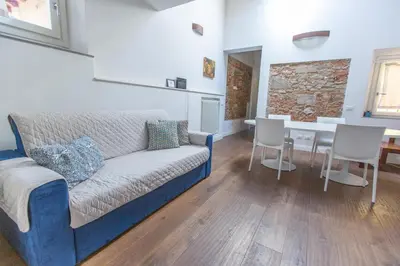 Area soggiorno di Cozy apartment in San Frediano