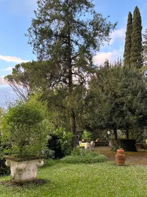 Giardino di CASA LA TORRE un castello alle porte di Firenze