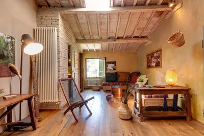 Area soggiorno di Monte Croci Apartment by Mamo Florence