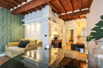Area soggiorno di Signoria Stylish Suite in Florence