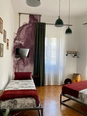 Letto o letti in una camera di B&B Monteverdi L'Arancio