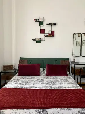 Letto o letti in una camera di B&B Monteverdi L'Arancio