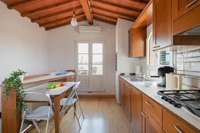 Cucina o angolo cottura di GuestHost - San Marco Apartment with Panoramic View