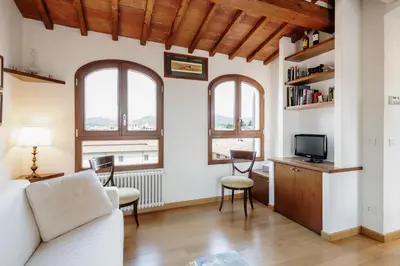 TV o dispositivi per l'intrattenimento presso GuestHost - San Marco Apartment with Panoramic View