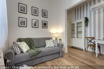 Area soggiorno di Cavour Apartments by Mamo Florence