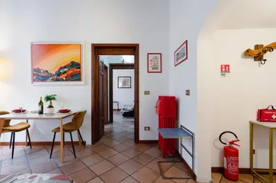 Area soggiorno di Florence Old Town David's Flat