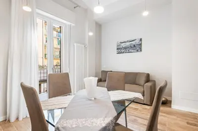 Area soggiorno di GuestHost - Maragliano Cozy Flat with Balcony