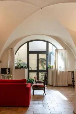 Area soggiorno di Characteristic apartment in the center of Florence