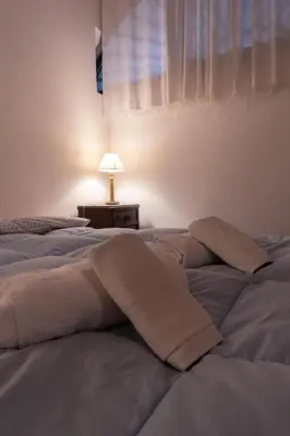 Letto o letti in una camera di Characteristic apartment in the center of Florence