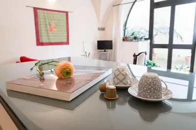 TV o dispositivi per l'intrattenimento presso Characteristic apartment in the center of Florence
