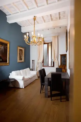 Area soggiorno di Borgo Pinti Suites Le Stanze dei Nobili