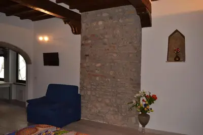 Area soggiorno di Visit Florentia Apartment