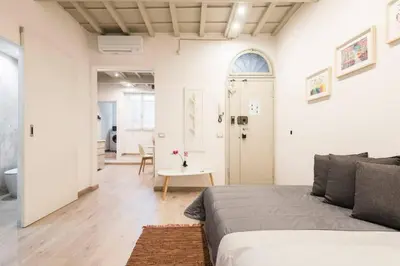 Area soggiorno di Cozy apartment near Ponte Vecchio