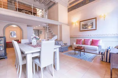 Area soggiorno di Your nest in Florence