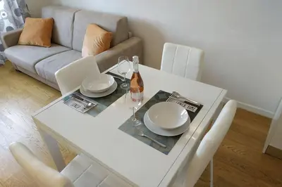 Area soggiorno di Shelley Apartment
