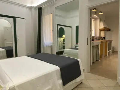 Letto o letti in una camera di San Lorenzo for foodies