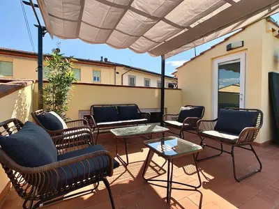 Area soggiorno di River Rooftop-360°View, Private Parking, Pet, Baby