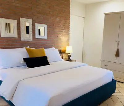 Letto o letti in una camera di Podere Gattabigia