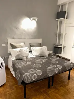 Letto o letti in una camera di Studio Pamela