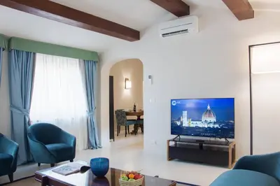 TV o dispositivi per l'intrattenimento presso Dafne magnificent attic overlooking the Duomo