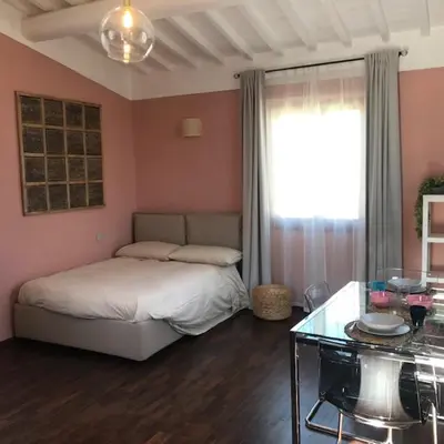 Letto o letti in una camera di Romantico nido nel cuore di Firenze